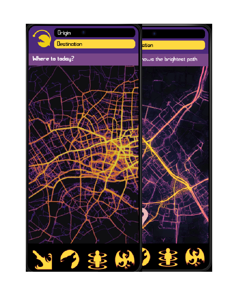 Anglerfish navigation map interface