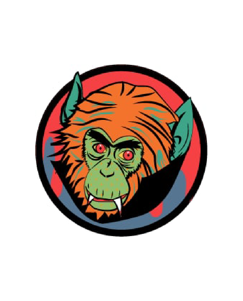 Crypto website ape mascot logo